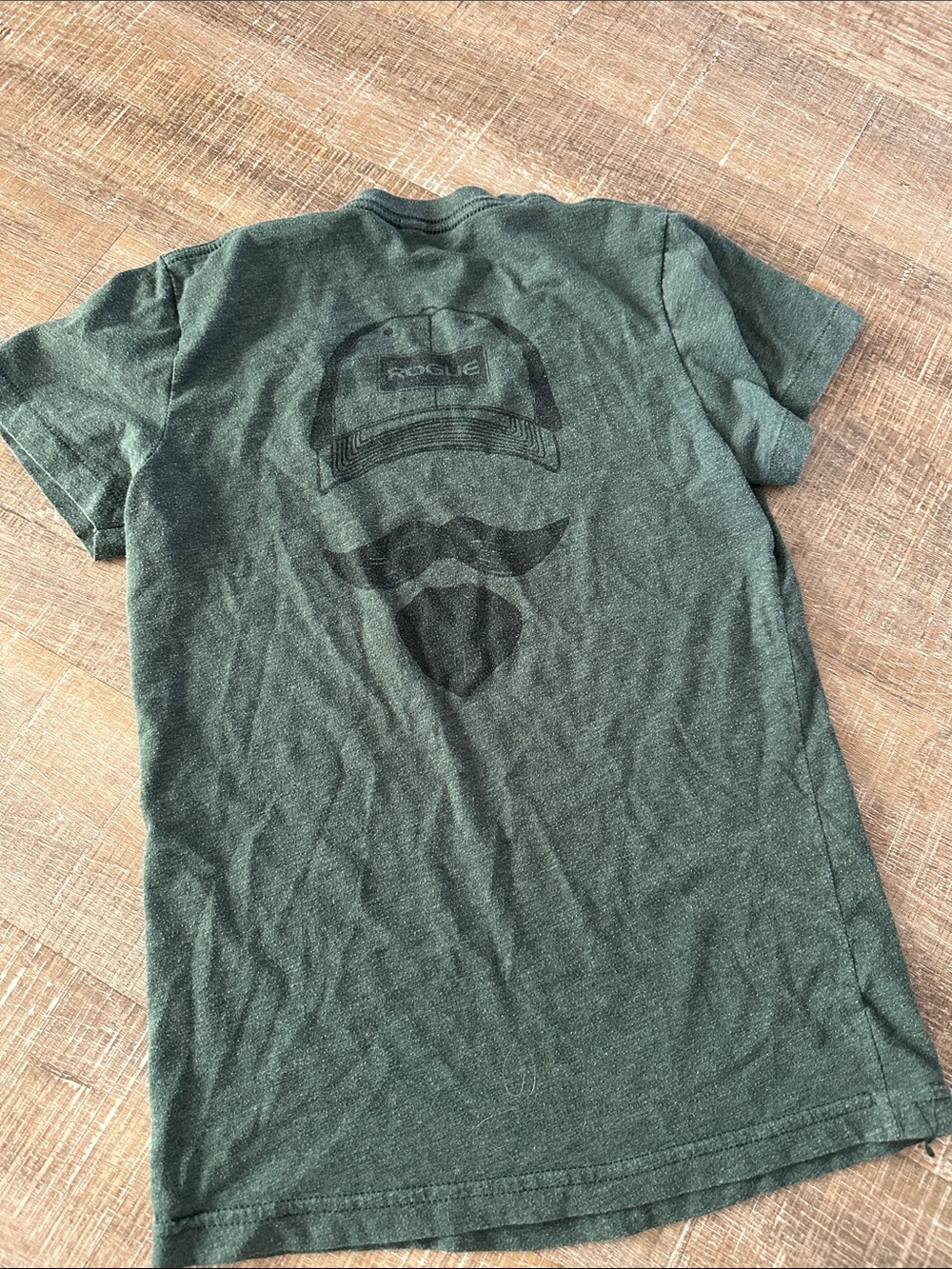 Rogue Olive Green Short-Sleeve Tee with Back Graphic